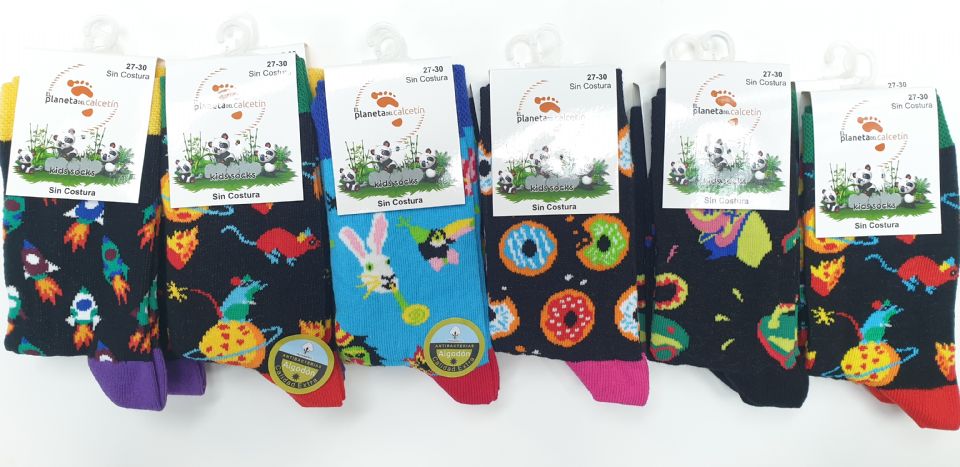 Calcetines para niños 0I005. CALCETÍN FANTASIA (lote 12 pares) | CalcetinesCalcetines de diseño | El planeta del calcetín - Tienda online de calcetines